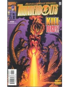 Thunderbolts (1997) #  32 (8.0-VF) U.S. Agent, With Cards