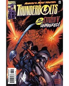 Thunderbolts (1997) #  38 (9.0-VFNM) Citizen V unmasked, 1st Scourge cameo