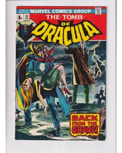 Tomb of Dracula (1972) #  16 UK Price (6.0-FN) (1252266) 1st Dr. Sun
