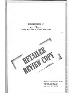 Troublemakers (1997) #   1 Retailer Review Copy (5.0-VGF) Rust