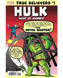 True Believers Hulk Head of Banner (2019) #   1 (9.2-NM)