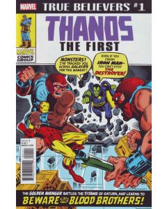 True Believers Thanos The First (2018) #   1 (9.0-VFNM) Iron Man