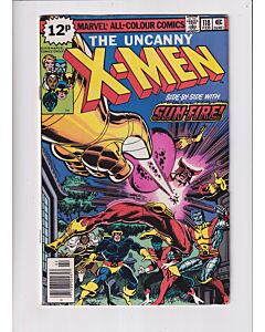 Uncanny X-Men (1963) # 118 UK Price (4.0-VG) (303774) Sunfire, Misty Knight, 1st Mariko, Staple rust