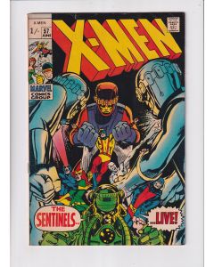 Uncanny X-Men (1963) #  57 UK Price (5.5-FN-) (266147) 1st Larry Trask, Neal Adams cover and art