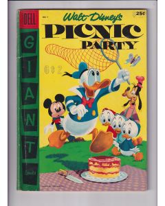 Dell Giant (1959) #   7 (4.0-VG) (1975240) Walt Disney's Picnic Party, Ad on back cover