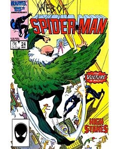 Web of Spider-Man (1985) #  24 (7.0-FVF) Vulture, Cameo by the Rose