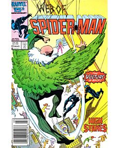 Web of Spider-Man (1985) #  24 Newsstand (7.0-FVF) Vulture Cameo by the Rose