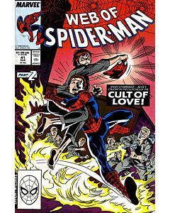 Web of Spider-Man (1985) #  41 (7.0-FVF) Cult of Love Pt. 2