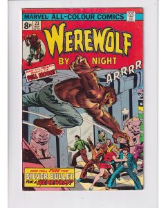 Werewolf by Night (1972) #  23 UK Price (5.0-VGF)