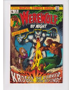 Werewolf by Night (1972) #   8 UK Price (7.0-FVF) (1965838) Krogg The Lurker