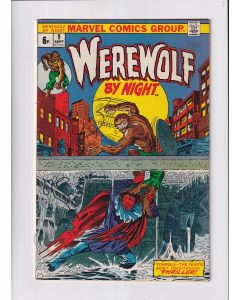 Werewolf by Night (1972) #   9 UK Price (7.0-FVF) (1989940) Tatterdemalion