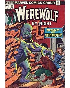 Werewolf by Night (1972) #  17 (5.0-VGF) The Behemoth