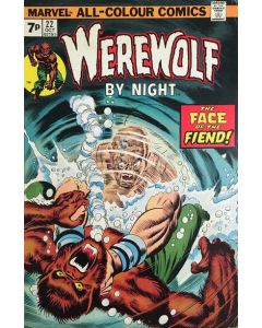 Werewolf by Night (1972) #  22 UK Price (7.0-FVF)