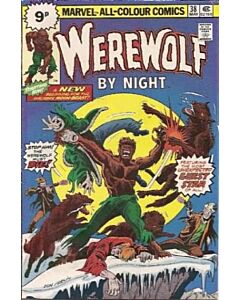 Werewolf by Night (1972) #  38 UK Price (6.0-FN)