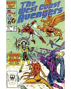 Avengers West Coast (1985) #  10 (7.0-FVF) 1st Headlok