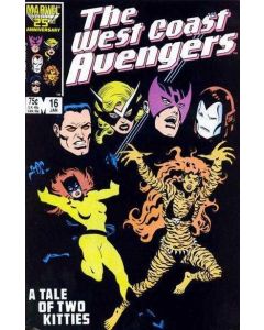 Avengers West Coast (1985) #  16 (5.0-VGF) Son of Satan Hellcat