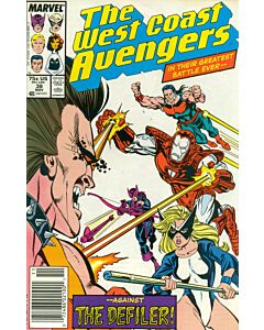 Avengers West Coast (1985) #  38 Newsstand (8.0-VF) The Defiler