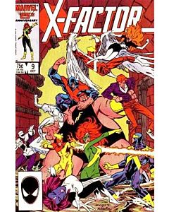 X-Factor (1986) #   9 (5.0-VGF) Mutant Massacre, Price tag back cover