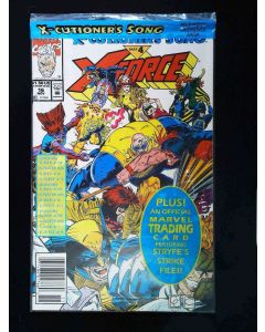 X-Force (1991) #  16 Polybagged Newsstand 6.0-FN) X-Cutioner's Song, With card