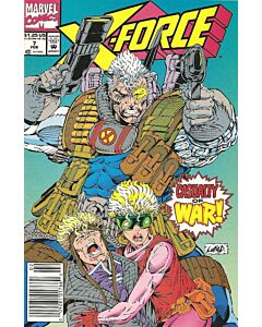 X-Force (1991) #   7 Newsstand (6.0-FN) Price tag on cover