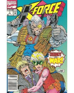 X-Force (1991) #   7 Newsstand (6.0-FN) Price tag on cover