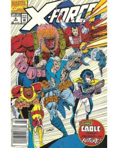 X-Force (1991) #   8 Newsstand (7.0-FVF) 1st Domino, Origin of Cable