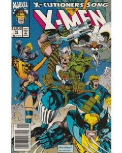 X-Men (1991) #  16 Newsstand Polybagged (7.0-FVF) With card, Tag on Polybag