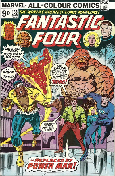 Fantastic Four (1961) # 168 UK Price (6.5-FN+) Power Man joins the