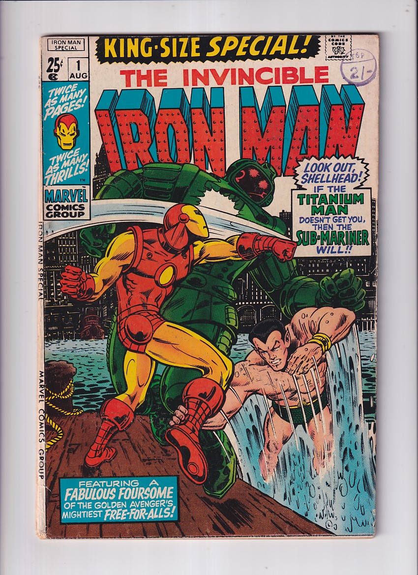 Iron Man (1968) ANNUAL # 1 (5.0-VGF) (525862) Sub-Mariner